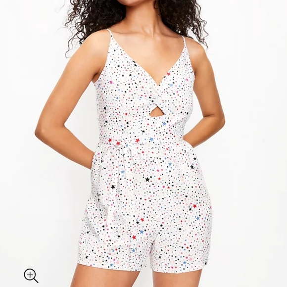 LOFT TWIST STRAPPY ROMPER/ SIZE 10 - Picture 4 of 13